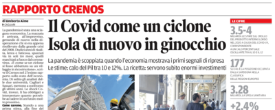 L'articolo pubblicato su "La Nuova Sardegna" del 20 giugno 2020