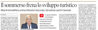 I commenti ai dati del CRENoS nell'articolo pubblicato su "La Nuova Sardegna" del 20 giugno 2020