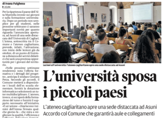 L'articolo di Ivana Fulghesu su LA NUOVA SARDEGNA di domenica 21 giugno 2020