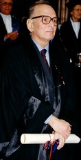 Ennio Morricone nel giorno del conferimento della laurea honoris causa