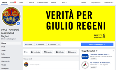 La fanpage di UniCa su facebook sfiora ormai i 36mila like: un Ateneo sempre pi&ugrave; social