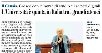 L'articolo su L'Unione Sarda del 14 luglio 2020 a pagina 17