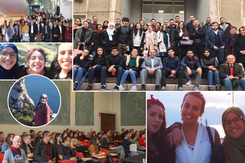 Nei riquadri alcune immagini tratte dal video Ismoka sull'esperienza della giovane Lynda Behaha all'Università di Cagliari