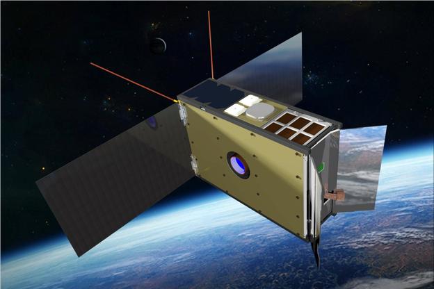 Satellite spaziale di fabbricazione australiana che ospiterà un rilevatore di raggi X fornito dall’Agenzia spaziale italiana (Crediti: University of Melbourne)