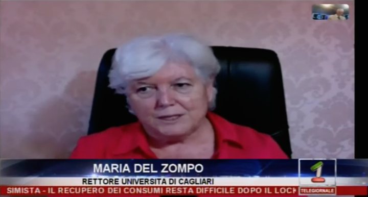 Maria Del Zompo intervistata per il TG di Sardegna Uno