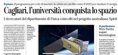 L'articolo su L'Unione Sarda del 19 luglio 2020 a pagina 25