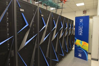 Un'immagine di MARCONI100, il nuovissimo server di supercalcolo