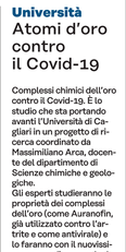 L'articolo su L'Unione Sarda di gioved&igrave; 23 luglio 2020 a pagina 17