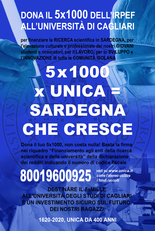 5xmille UniCa 2020 - A settembre pagina intera su L'Unione Sarda e La Nuova Sardegna