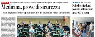 I servizi di Andrea Piras su L'Unione Sarda del 4 settembre 2020 a pagina 7