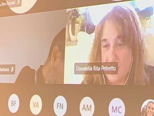 Donatella Petretto durante la videoconferenza