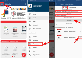 Prenotazione tramite app BiblioSar