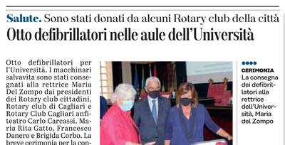 L'articolo su L'Unione Sarda del 16 settembre 2020 a pagina 18