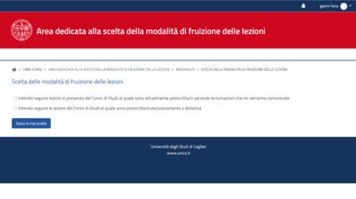 Ecco la schermata di "A-posto" con cui &egrave; possibile esercitare l'opzione