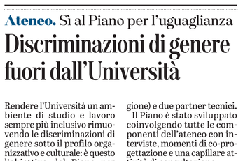 L'articolo su L'Unione Sarda del 24 settembre 2020 a pagina 19