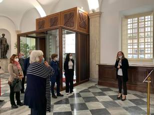 Pamela Rita Ladogana all'inaugurazione della mostra