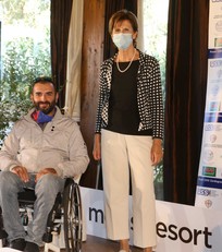 Pula. La professoressa Morelli con Alessandro Cicu