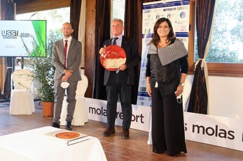 Pula. Stefano Arrica e il primo cittadino di Pula, Carla Medau