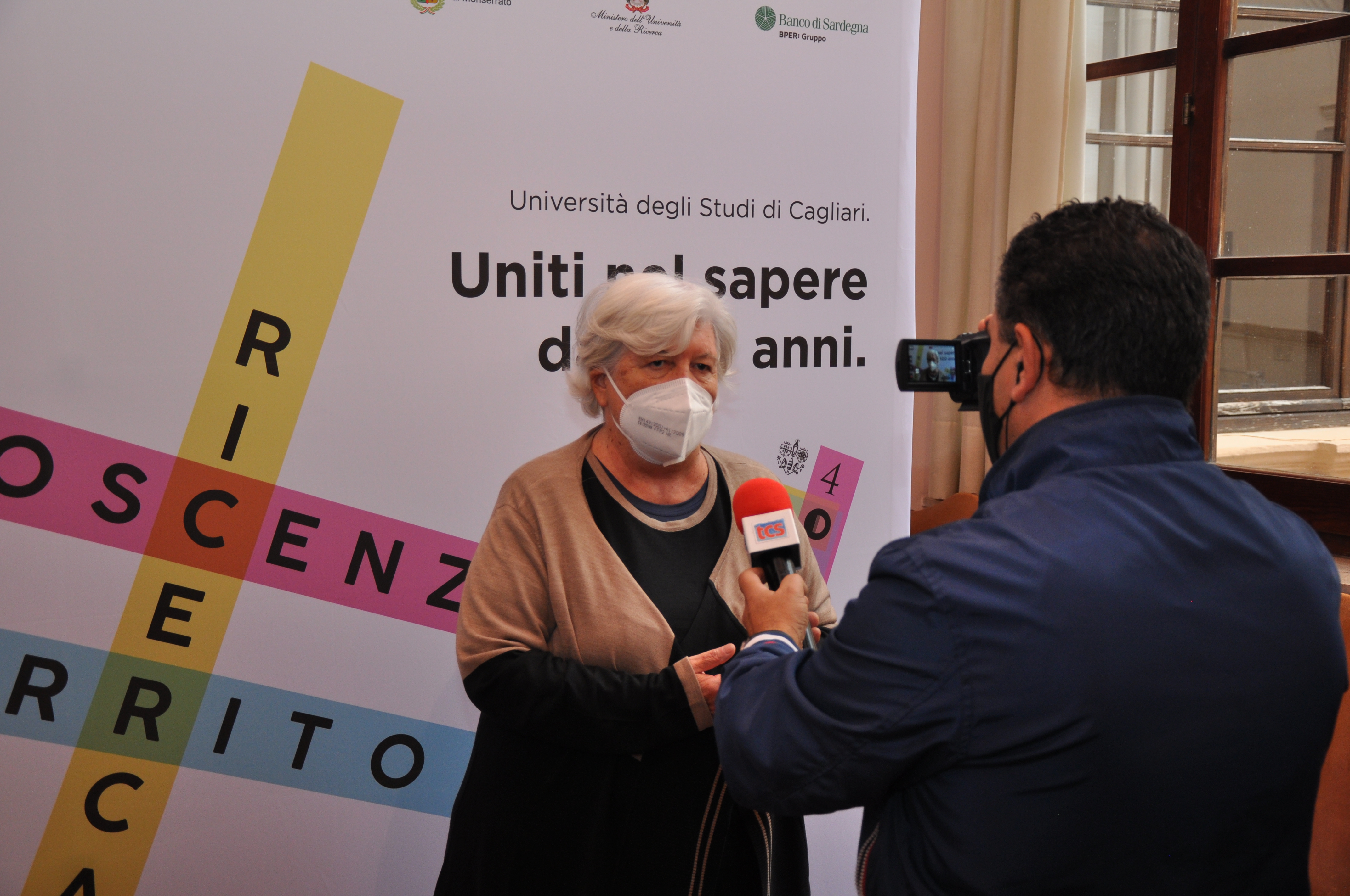 Il Rettore intevistato da Maurizio Melis per il TG di TCS