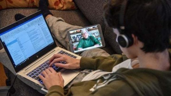 Lezioni on line: un'immagine simbolo