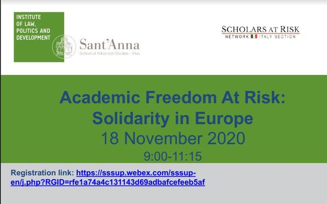 Academic freedom at risk. Solidarity in Europe