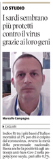 L'articolo su La Nuova Sardegna del 23 novembre 2020 a pagina 5