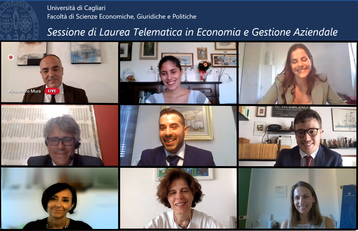 Una recente sessione di laurea: la pandemia non ha fermato le discussioni