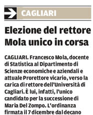 L'articolo su La Nuova Sardegna del 13 dicembre 2020 a pagina 6