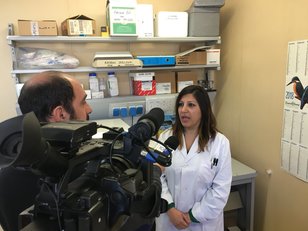 Francesca Esposito, docente al DiSVA e coordinatrice del progetto, intervistata dal TG della RAI