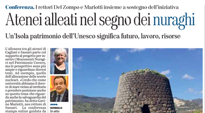 L'articolo su L'Unione Sarda del 13 gennaio 2021 a pagina 43