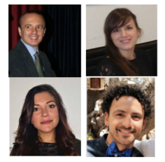 In senso orario, dall'alto in basso, Gianfranco Fancello, Patrizia Serra, Valentina Aramu e Daniel Mark Vitiello