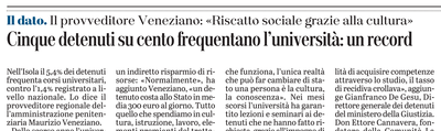La notizia su L'Unione Sarda del 25 gennaio 2021 a pagina 15