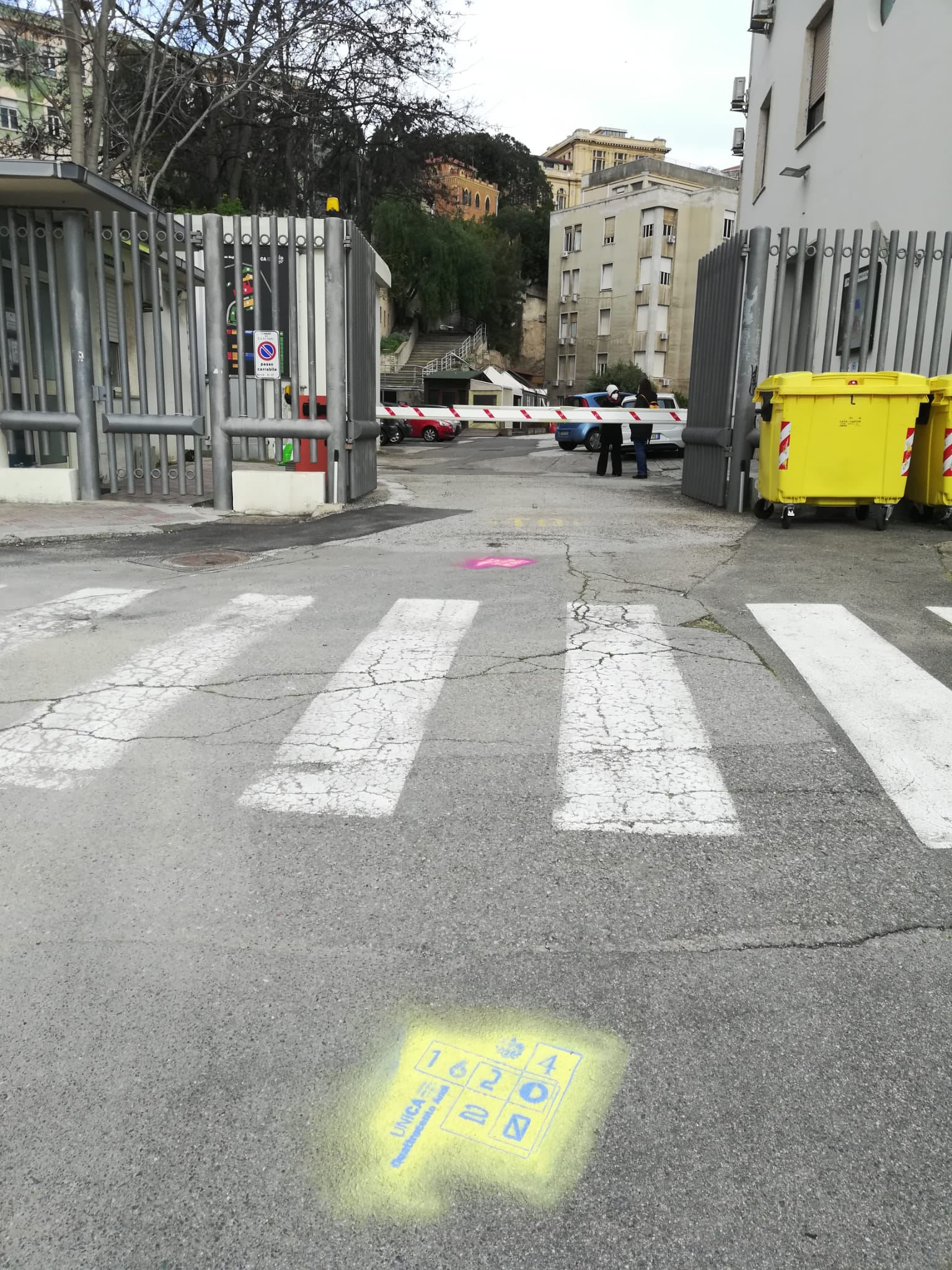 Stencil esterno Ex Clinica Medica "Mario Aresu"