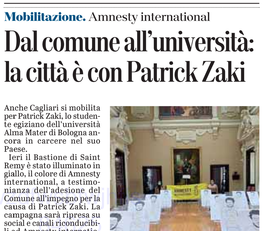 L'articolo su L'Unione Sarda del 9 febbraio 2021 a pagina 19