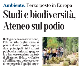 L'articolo su L'Unione Sarda del 19 febbraio 2021 a pagina 21