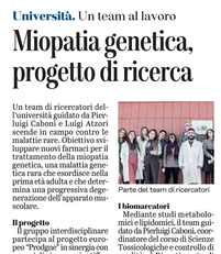 La notizia su L'Unione Sarda del 26 febbraio 2021 a pagina 23