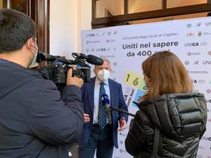 Aldo Urru, DG di UniCa, intervistato da Roberta Mocco per il TG della RAI