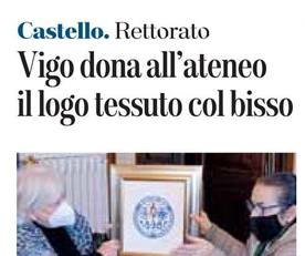 La foto-notizia su L'Unione Sarda del 11 marzo 2021 a pagina 18