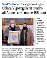L'articolo su L'Unione Sarda del 13 marzo 2021 a pagina 33