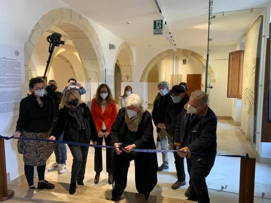 Il taglio del nastro al MUACC