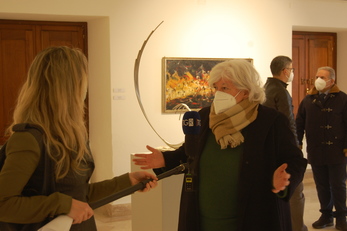 Maria Del Zompo intervistata da Elena Laudante per il TG della RAI