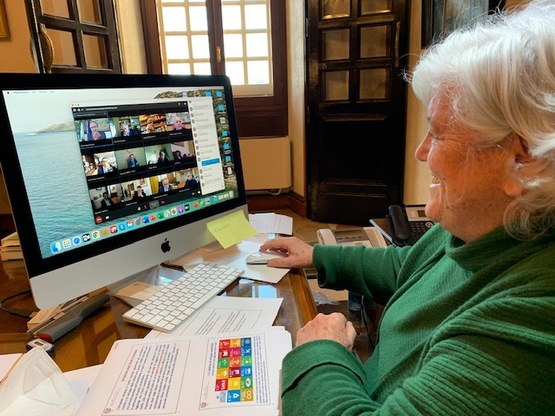 Maria Del Zompo durante l'iniziativa promossa dal Ministro per il Sud