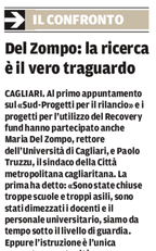 L'articolo su La Nuova Sardegna del 24 marzo 2021 a pagina 6
