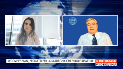 Mariangela Pira e Riccardo De Lisa durante la trasmissione