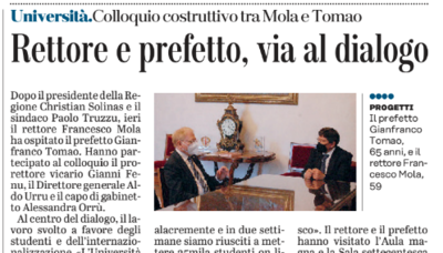 L'articolo su L'Unione Sarda del 29 aprile 2021 a pagina 23