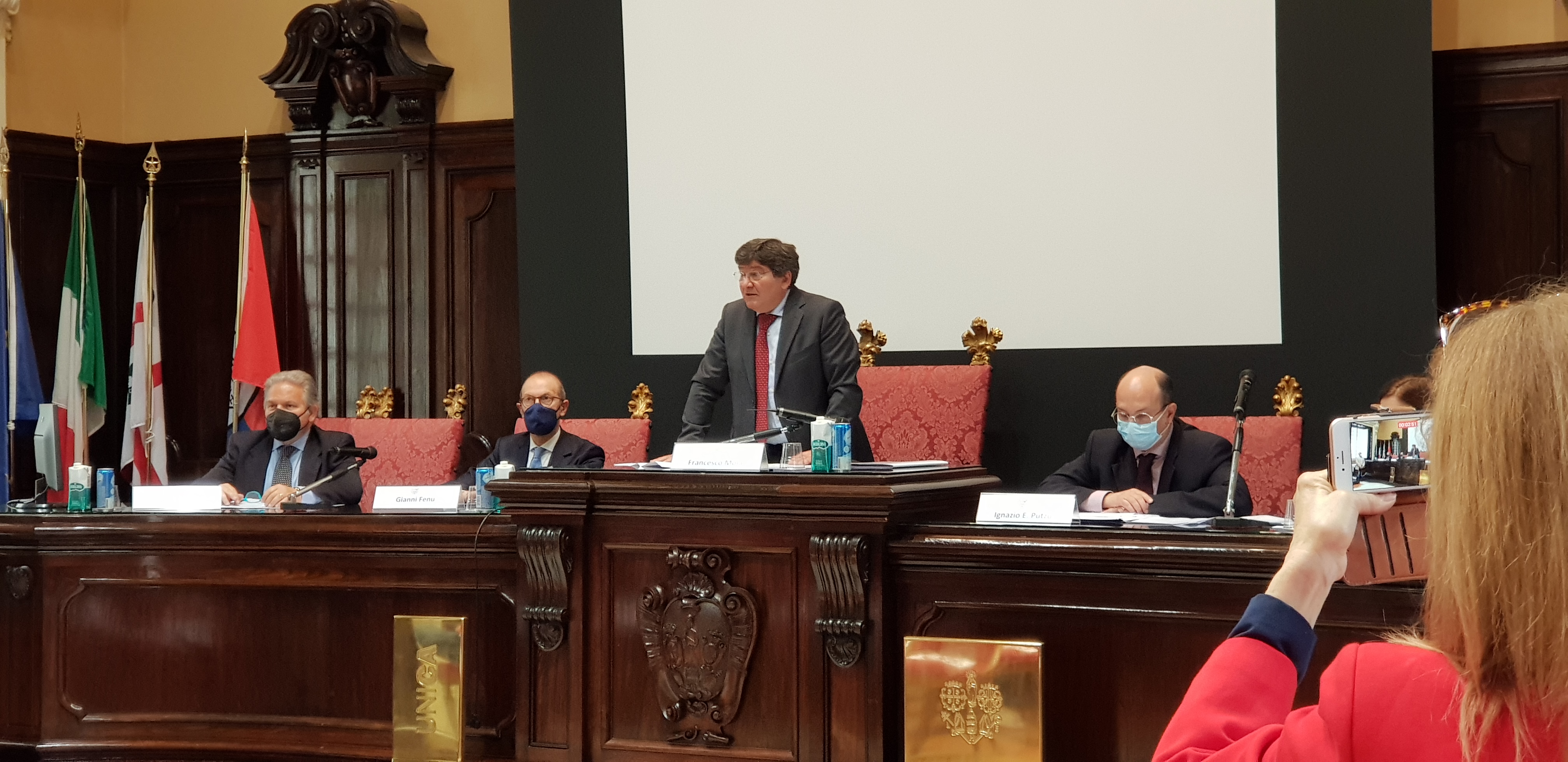 La conferenza stampa aperta dal rettore nel ricordo del collega Stefano Asili