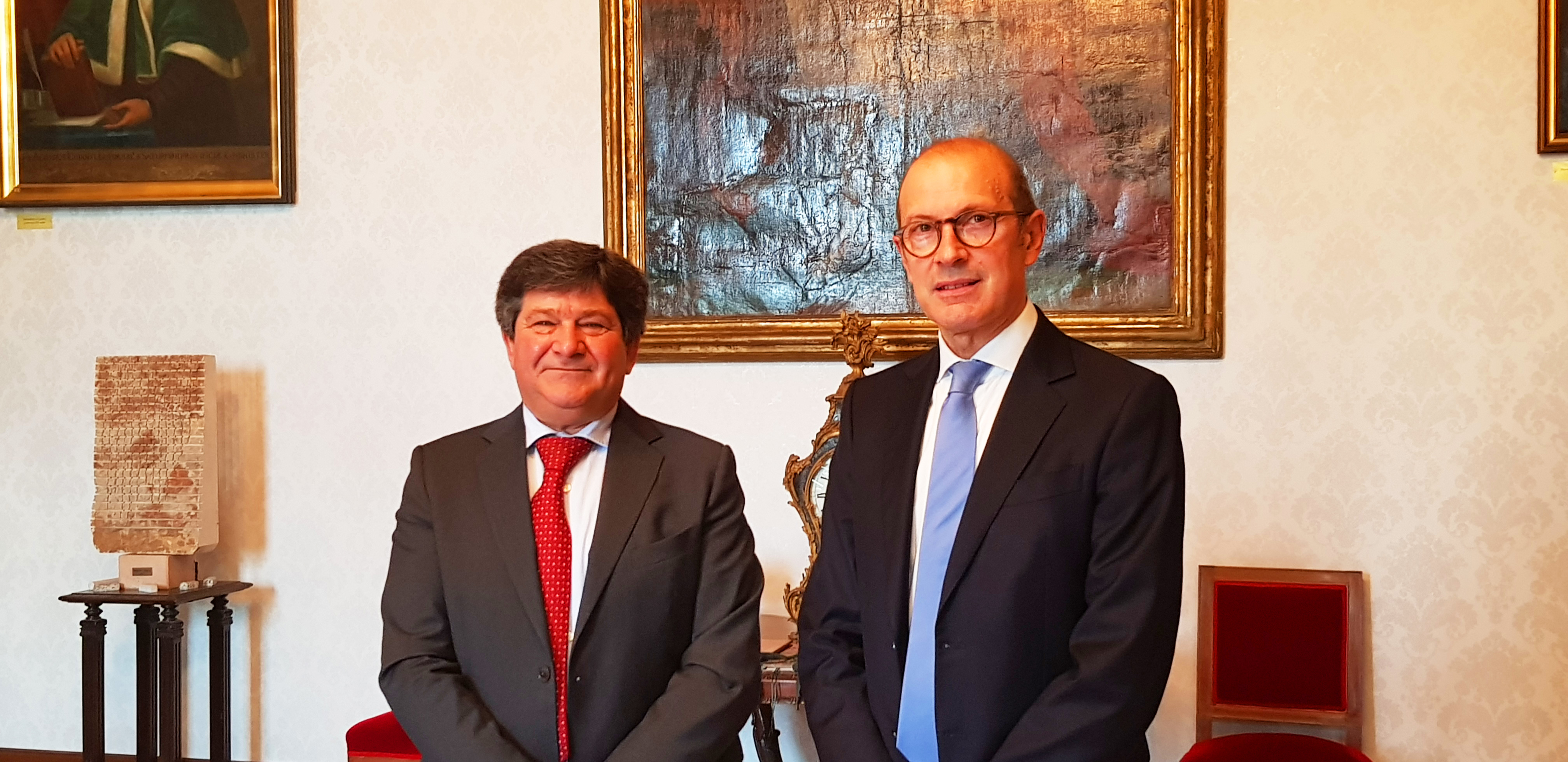 Francesco Mola e Gianni Fenu, rettore e prorettore vicario