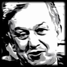 Il professor Tagliagambe "disegnato" da Repubblica in una recente intervista