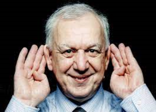 Un'immagine dello studioso al Festival della lingua italiana