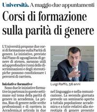 La notizia su L'Unione Sarda del 11 maggio 2021 a pagina 21
